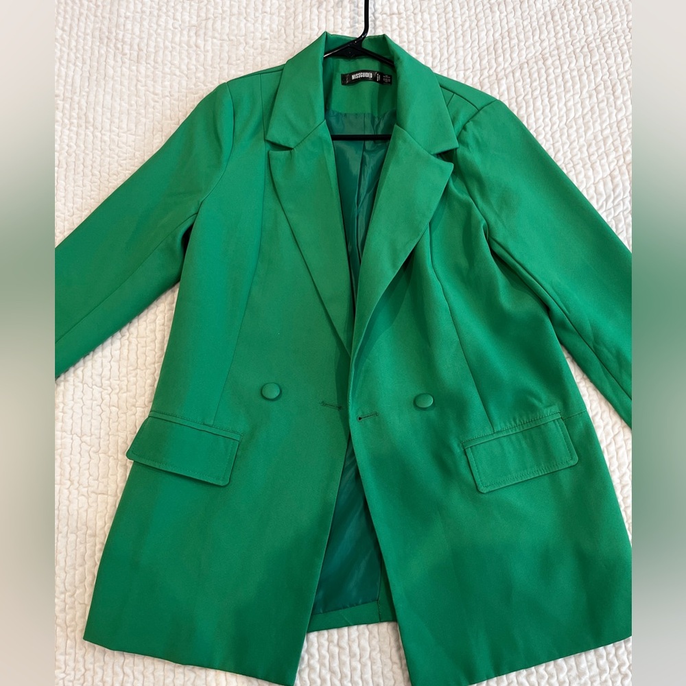 Missguided Green blazer